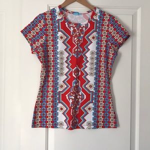 J McLaughlin signature short sleeve shirt.